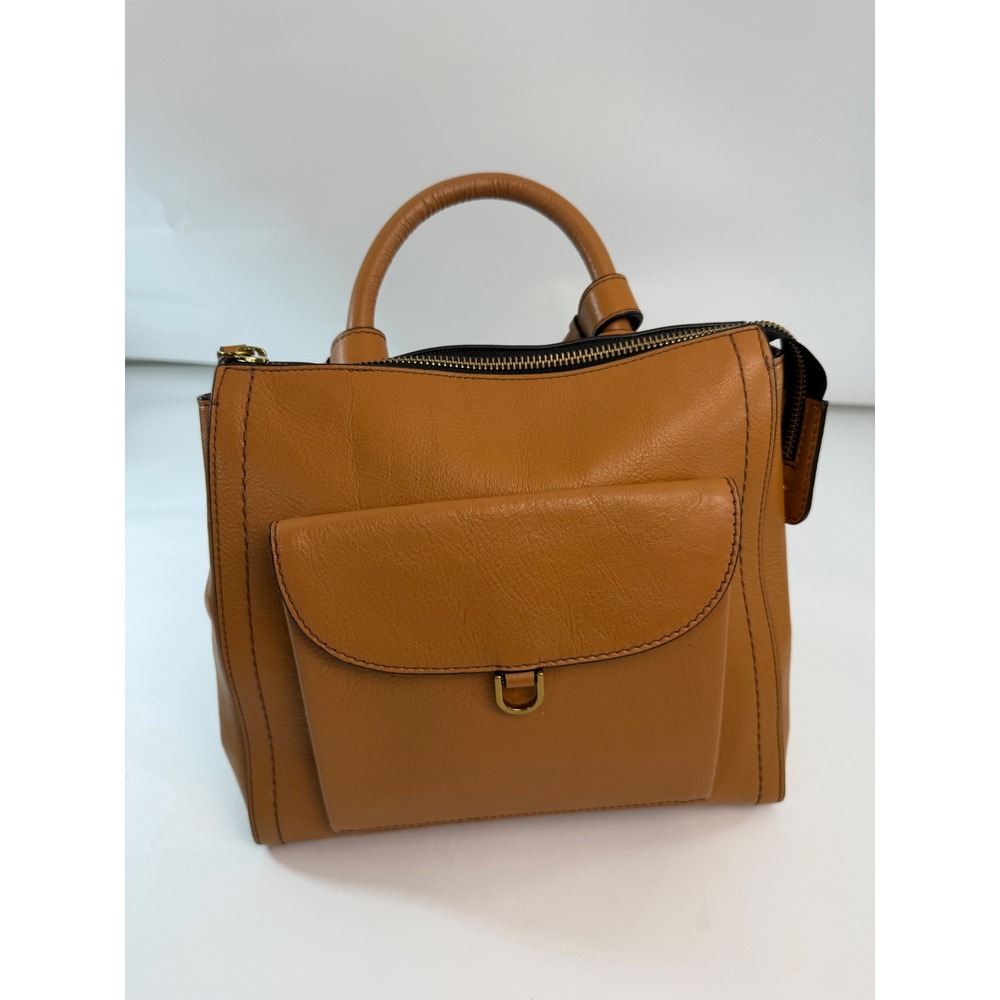 Fossil Camilla Convertible Backpack Tan Pebbled Leather Small Tote Bag ZB7737